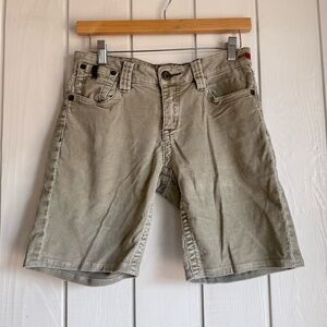 Vintage ‘Worn’ Light Green Corduroy Shorts